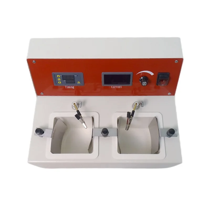 Dental double slot electrolytic polishing machine denture with digital display electrolyzer