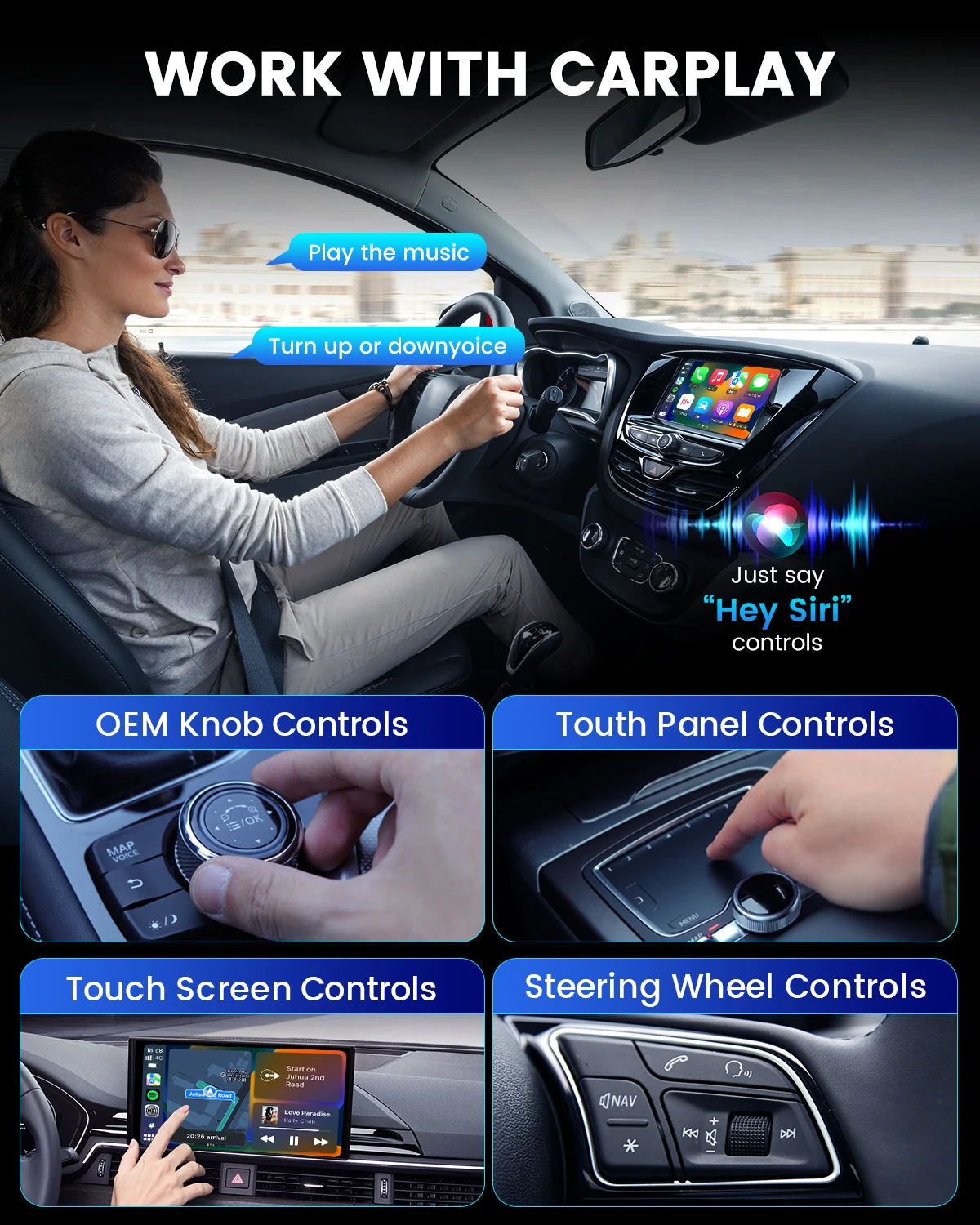 2026 NEW Wireless CarPlay Adapter 2-in-1 Wired to Wireless Dongle for Apple & Android Auto Plug and Play Universal Car Accessory view 2