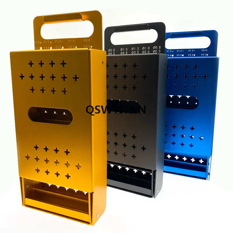 Kirschner Wire Sterilization Case Blue Black Yellow Orthopedic Instrument Box Container Veterinary Equipment