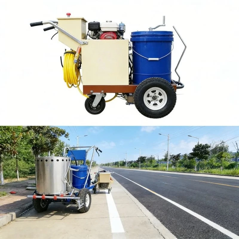 

Road Marking Machine for Roadside Edging Clear Boundary Marking Sidewalk Bicycle Lane Marking durable high quality Customized