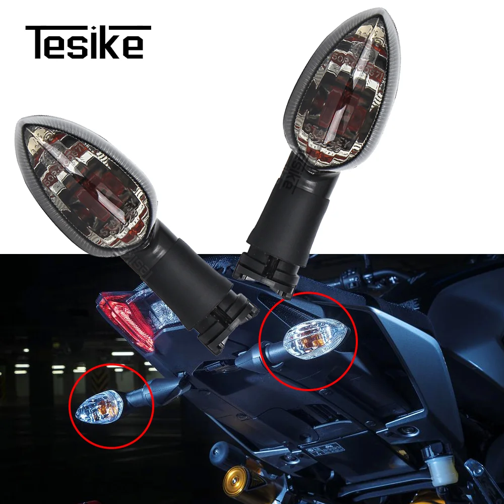 Motorcycle Turn Signal Indicator Light Lamp fit For Yamaha MT01 MT 07 MT09 YZF R3 YZF R25 XSR900 XSR700 Retro turn signals