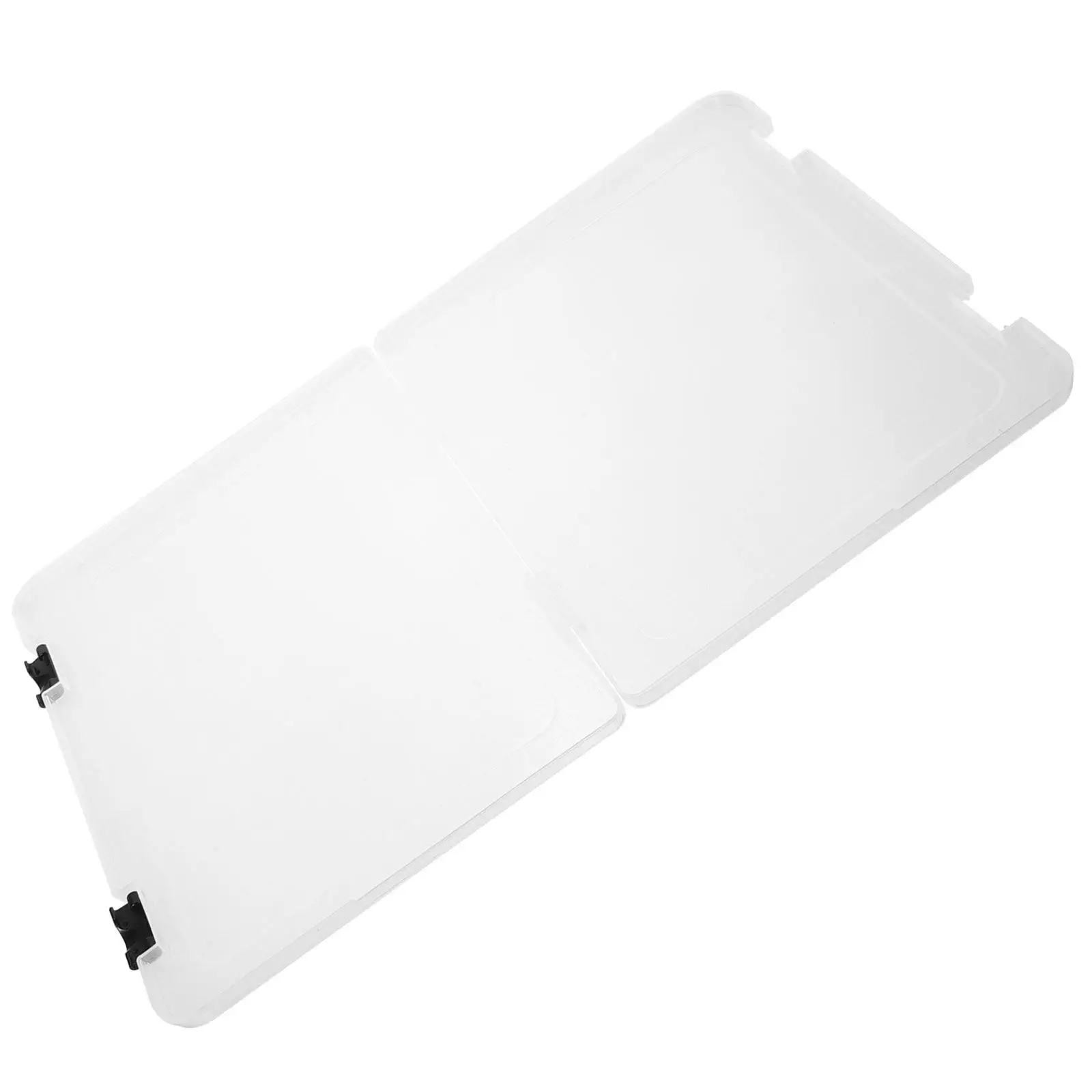 

Clear PP A4 File Storage Box with Snap-Tight Lid Stackable Document Organizer for Papers Contracts Recipes Money Birth