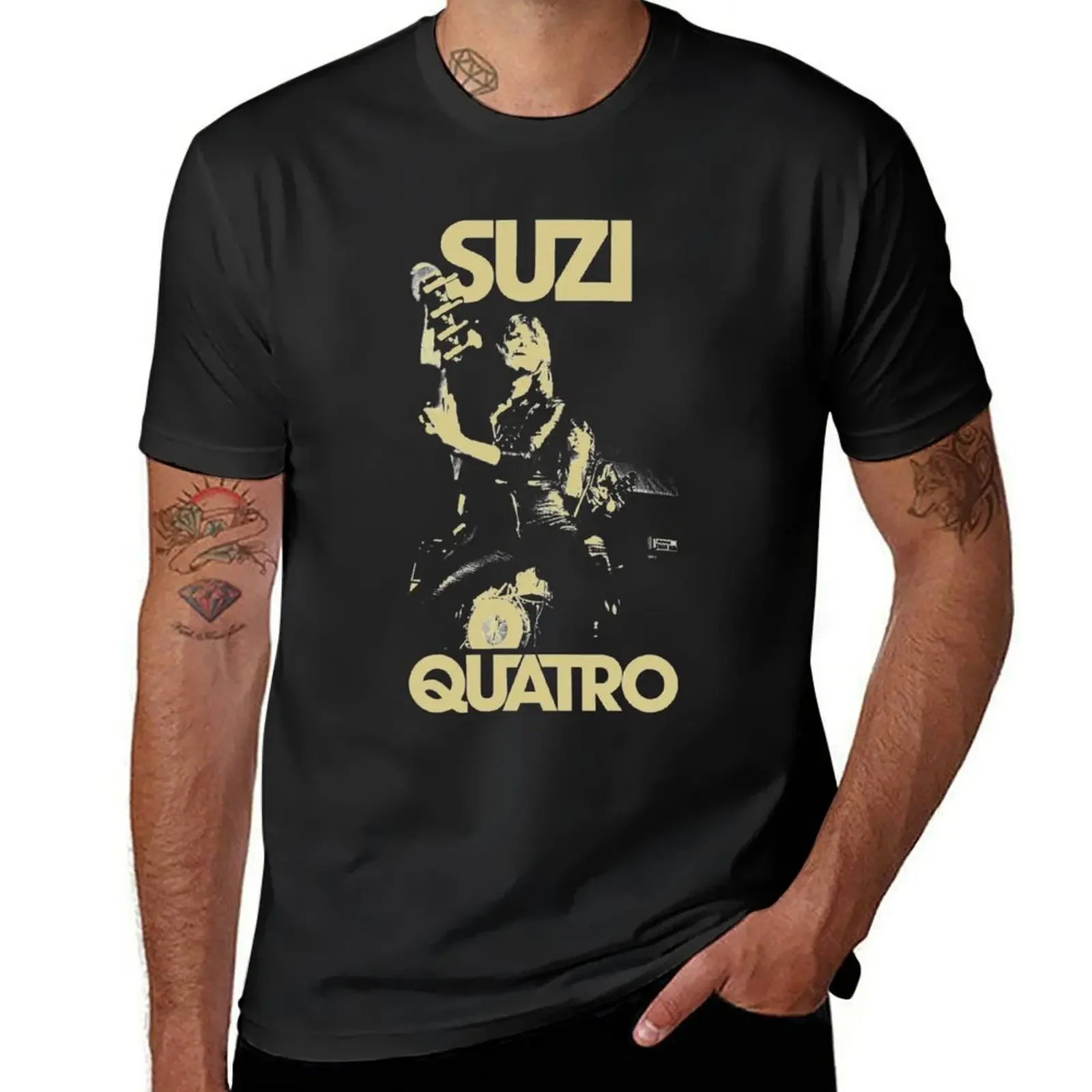 Suzi Quatro Rock and singing retro 2 Essential T-Shirt sublime quick-drying graphic tee shirt customizeds T-shirt men