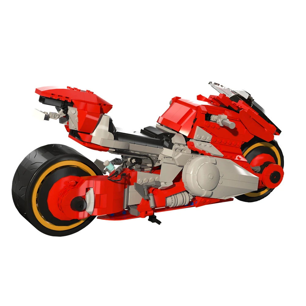 1097 Pcs Cyberpunks 2077 Bike Building Blocks modello di Moto set fai da te di mattoni da corsa su strada per bambini adulti regali giocattolo