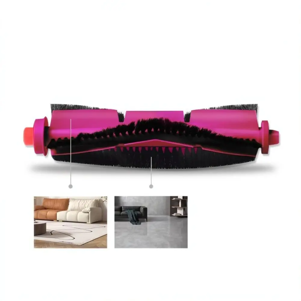 For Midea V10 V12 Vacuum Cleaner Spare Parts Kit Roller Brush Side Brush Hepa Filter Mop Cloths Cleaning Fluid Replacement