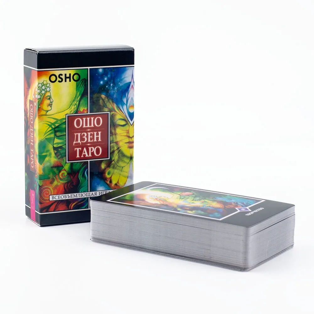 OSHO ZEN TARO ОSHO ДZEN ТARО 79 بطاقة سطح السفينة العرافة الطبعة سطح السفينة مجلس لعب الألعاب 10.3x6 سنتيمتر