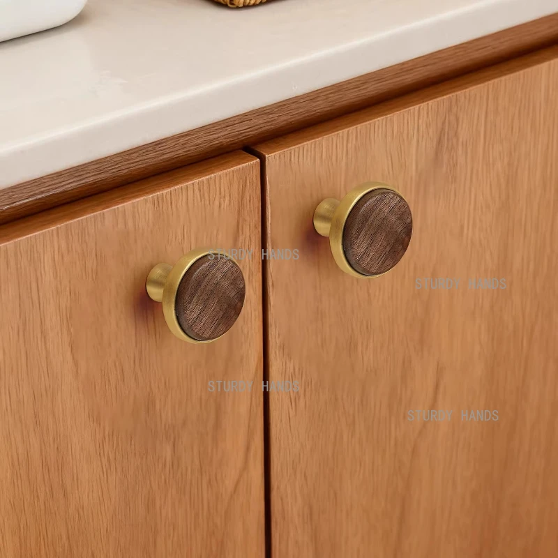 Middle ancient style zinc alloy walnut cabinet wardrobe door handle aesthetic wine cabinet shoe drawer handle