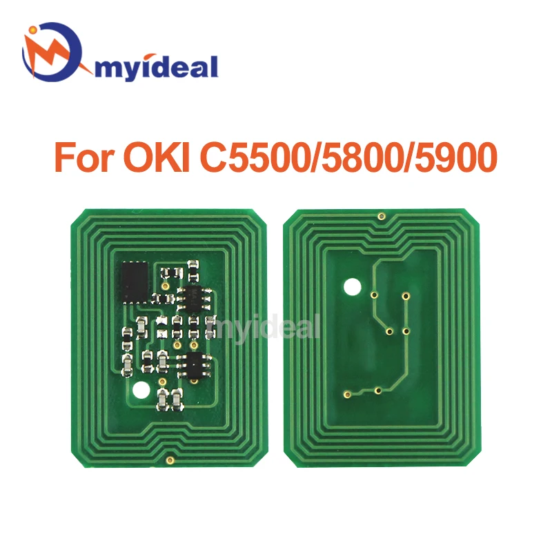 Toner Chip For OKI C5500 C5800 C5900 Cartridge Printer Rest Chips