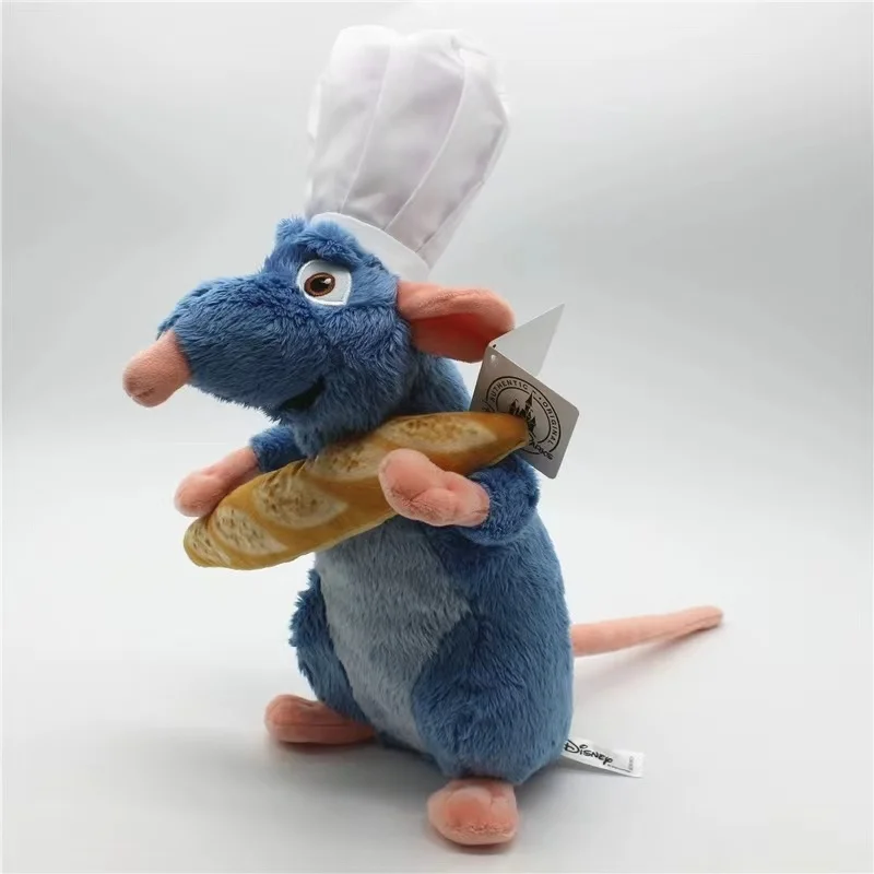 Disney Plush Toys Ratatouille Remy Bread Hat Mouse Stuffed Plushie Animals Children Boy Birthday Gifts Lovely Room Pillow Dolls