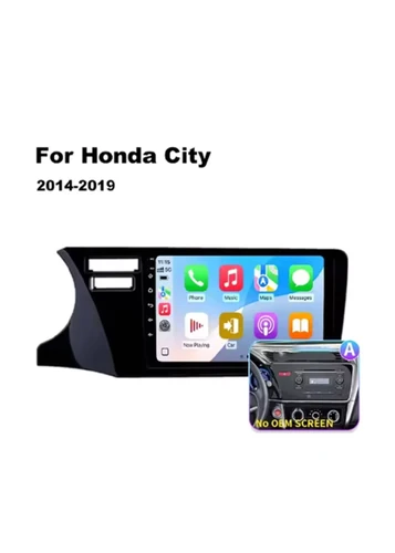Imagen 2 del producto Para Honda City 2014 2015 2016 2017 2018 2019 Android 15 Qualcomm Radio de coche GPS Navi QLED pantalla reproductor de coche WIFI BT 4G unidad principal