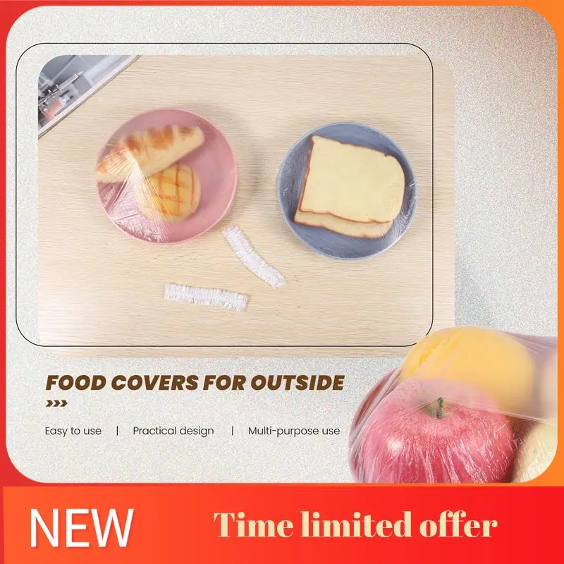 

ABHU Reusable Food Keep Fresh Storage Covers Elastic Clear Bowl Covers Dish Plastic Covers For Family Outdoor Picnic