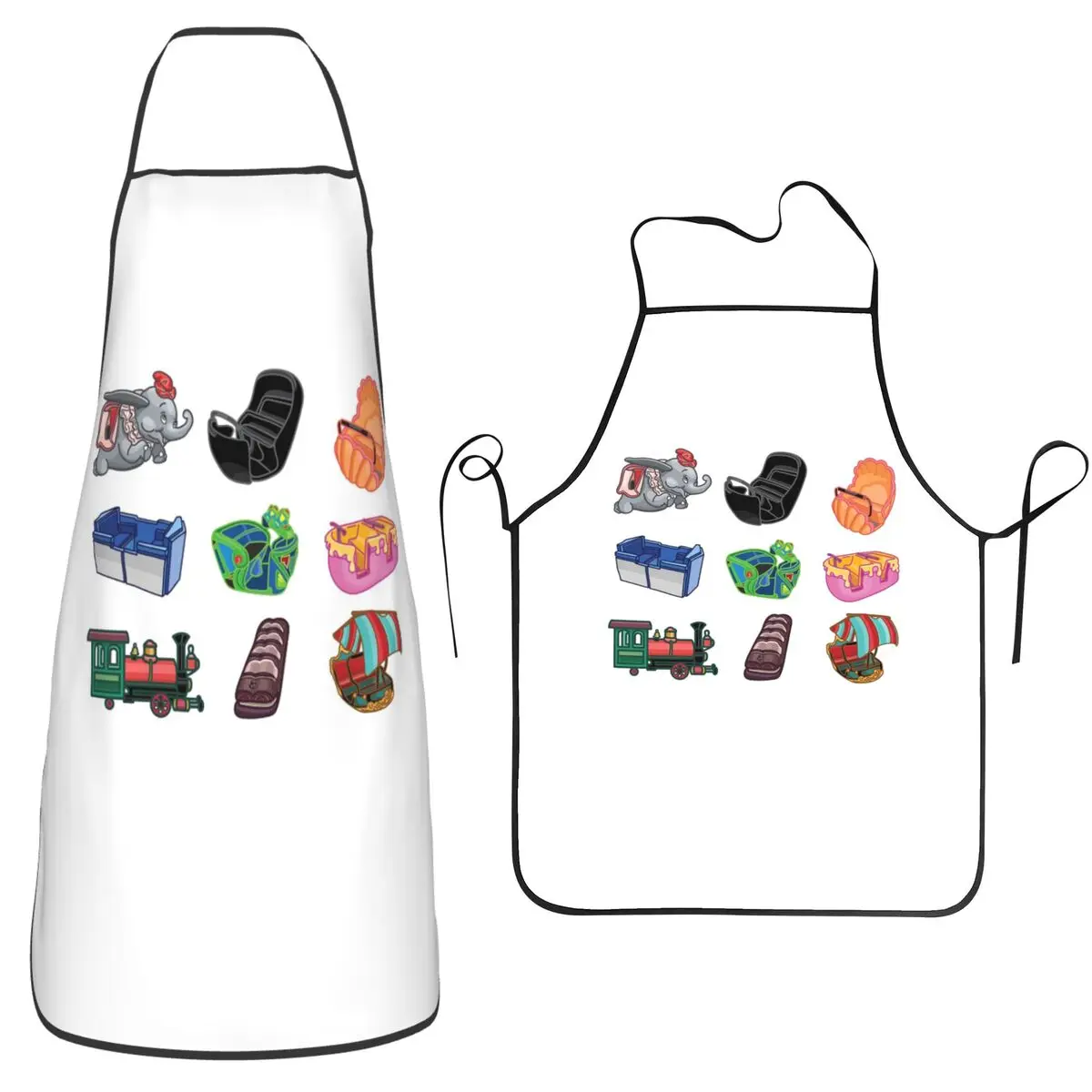Ride Vehicles (without Caption) Apron Chef Baking Tablier Waterproof Bib Kitchen Cleaning Pinafore for Women Men Painting