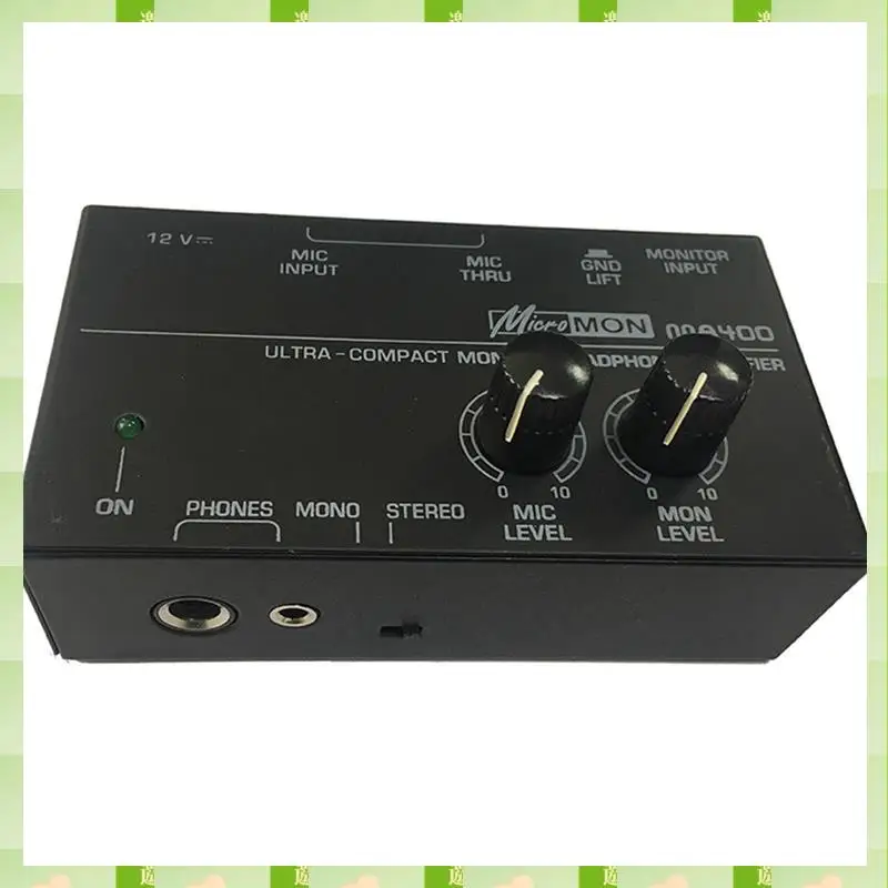 2025 新しい MA400 ヘッドフォン プリアンプ マイク プリアンプ オーディオ 6.35 ミリメートル & 3.5 ミリメートルヘッドフォン出力ミキサー EU プラグ耐久性のある、新しい M