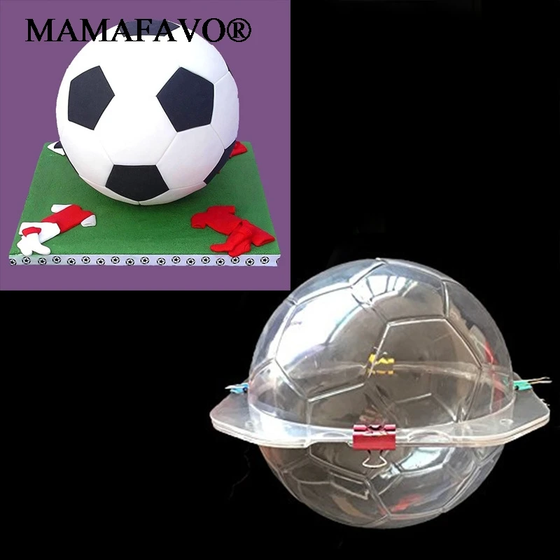 3D Football Mold Soccer Chocolate Mold Candy SugarPaste Cake Decorating Tools For Home Baking Cake Mold Kitchen Accessories F150