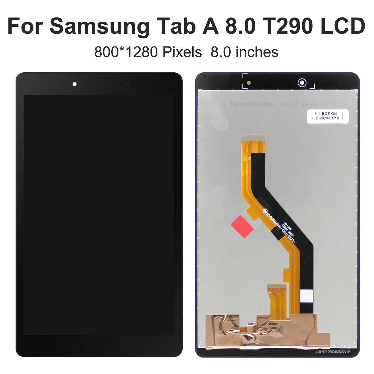 Screen Replacement for Samsung Galaxy Tab A 8.0 (2019) SM-T290 SM-T295 Lcd Display Digital Touch Screen with Frame Assembly ﻿