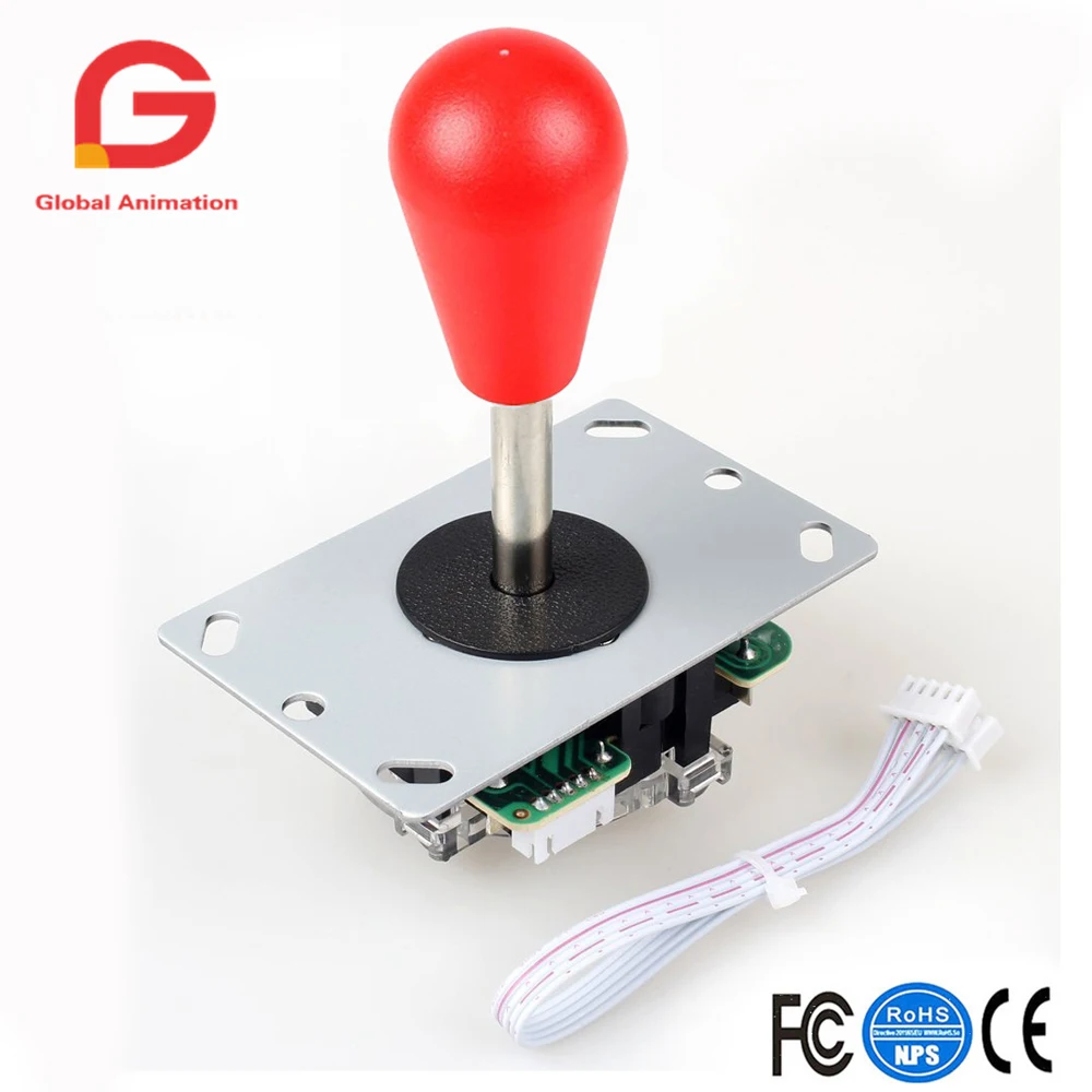 

Набор деталей для аркадных игр «сделай сам» с классическими 5-контактными палками для аркадных джойстиков, детали для игр Mame Jamma, ПК и Raspberry Pi