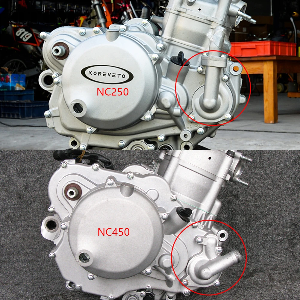 OTOM Motorcycle Water Pump Cover For ZONGSHEN NC250 NC450 ZS177MM ZS194MQ MOTOLAND AVANTIS KAYO Engine Parts