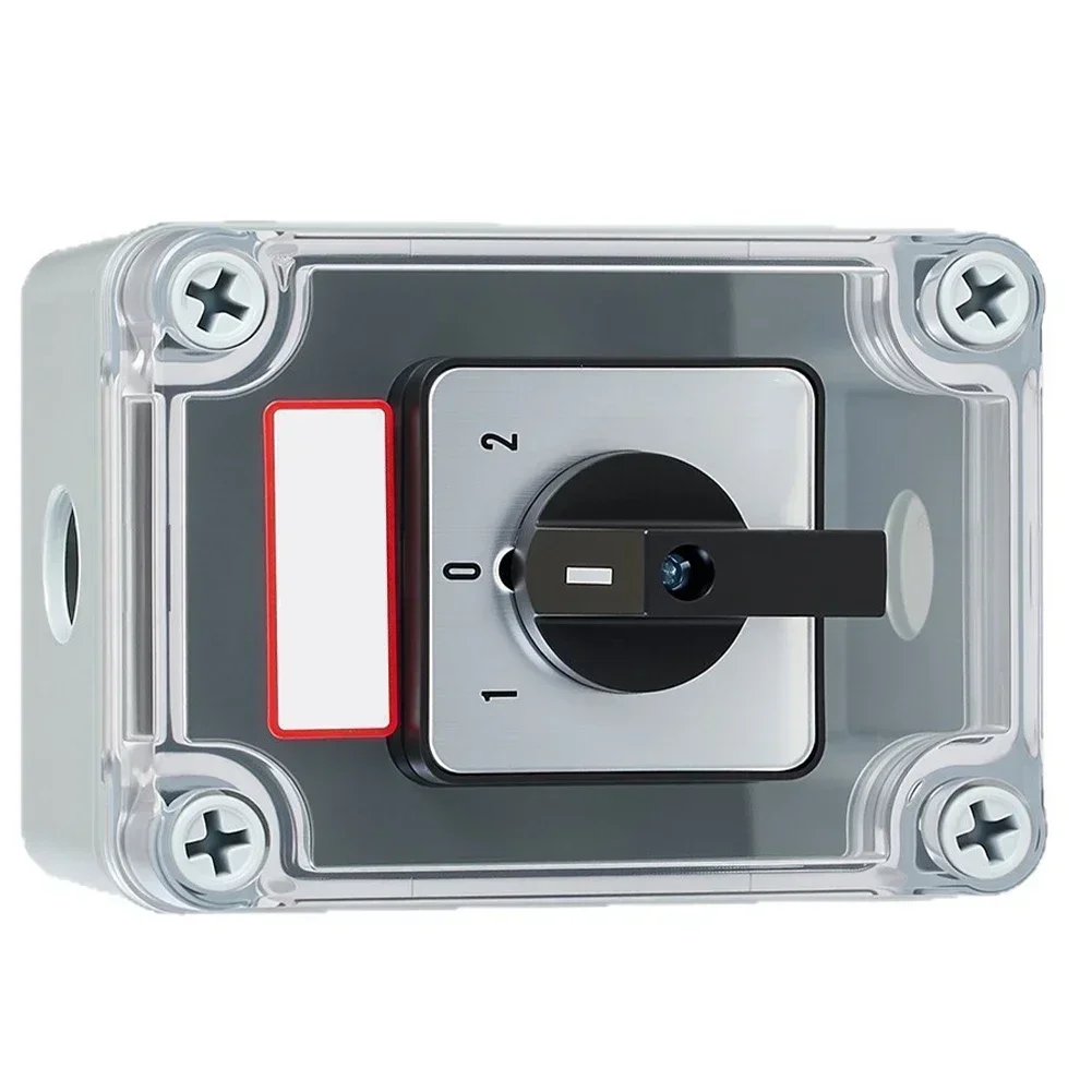 SZW26-20/D303.3TWBF Three-section Three-position Switch With Protective Box 3 Pole Rotary Cam Changeover Switch Waterproof Box
