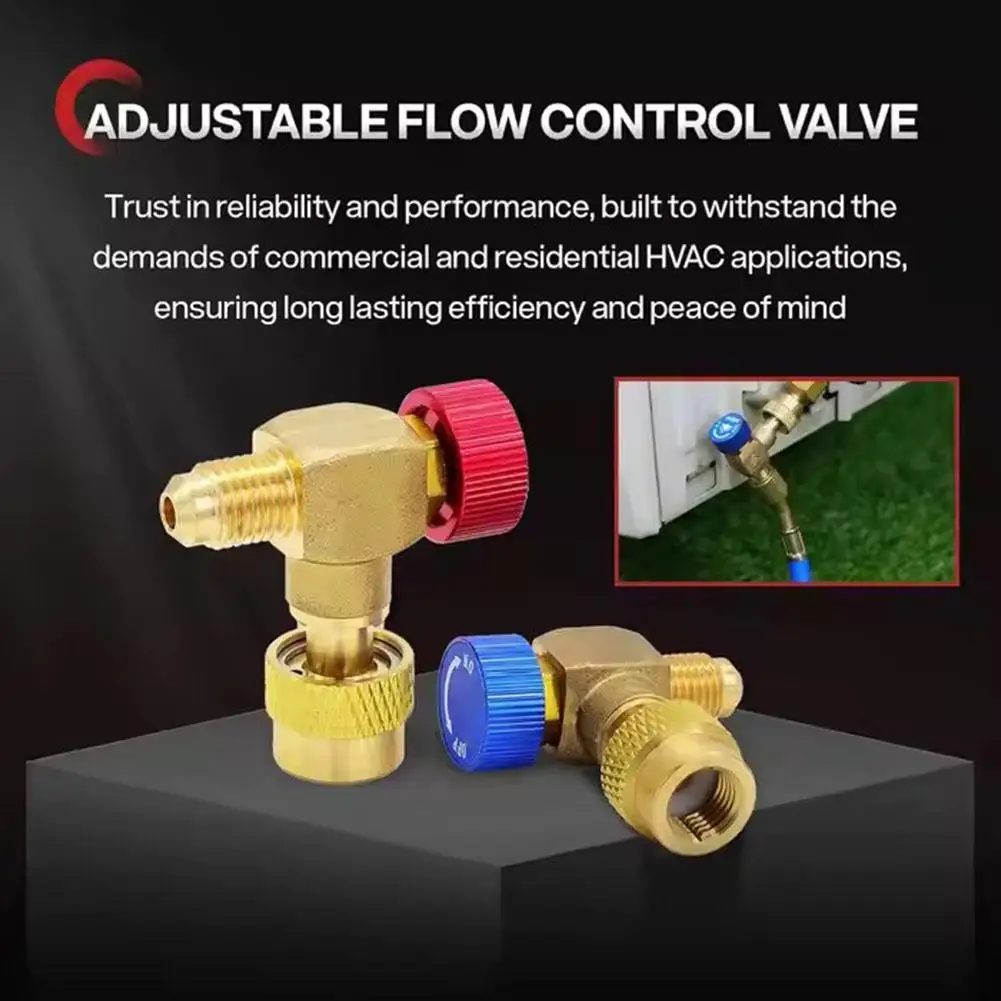 Válvula de carga de refrigerante R22 R410a, accesorio de válvula de servicio de CA de coche de ángulo recto de 90 grados para reparación de aire acondicionado O5L1