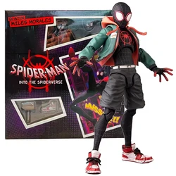 Spider-man Sentinel Sv Anime Figure Action In Stock Spider-verse Miles Morales Peni Parker Action Figurine Movable Doll Toy Gift