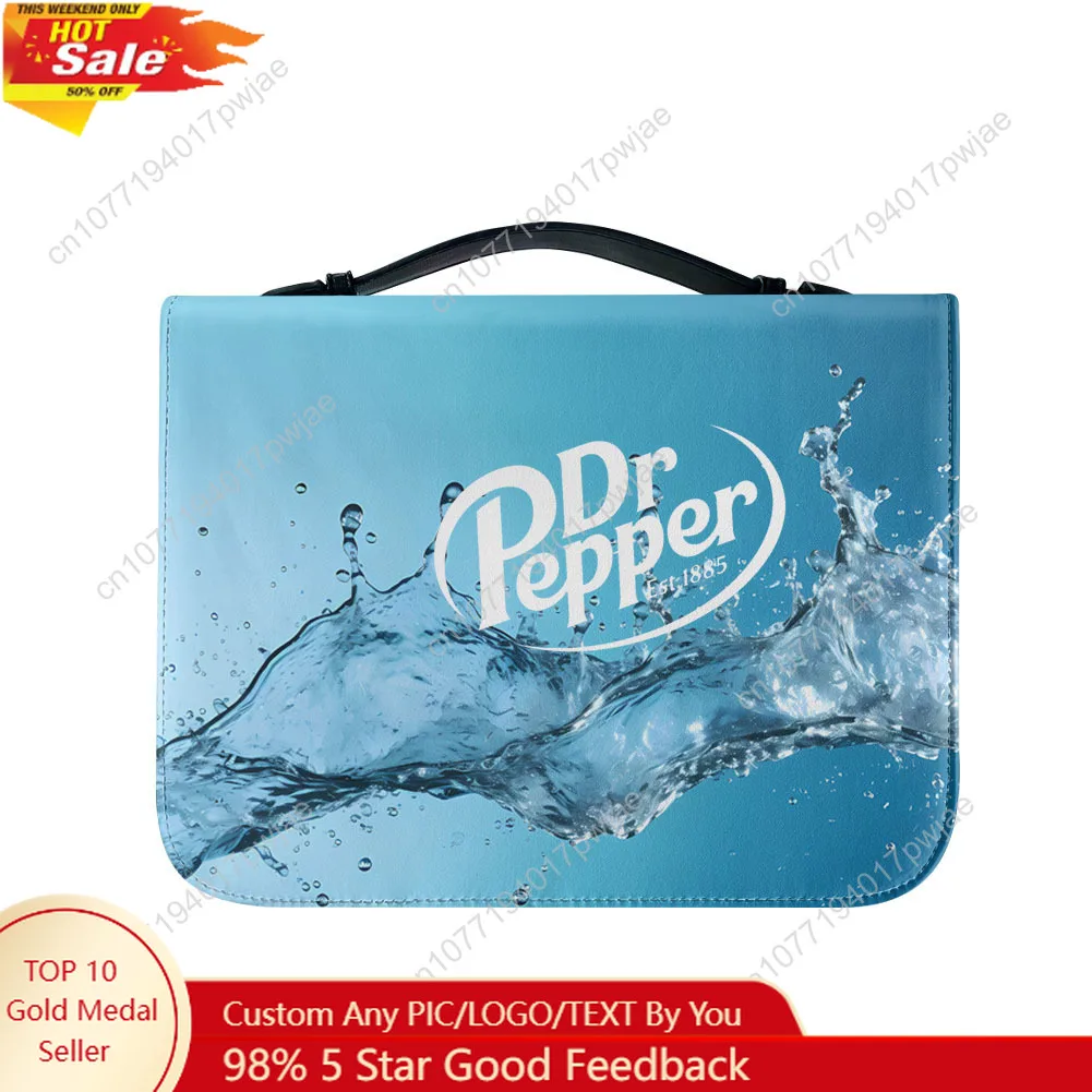 D-DR Bible Bags Christian P-Pepper Gifts Personalized Cover Bible Pack Waterproof Leather Bag Pockets Package Case