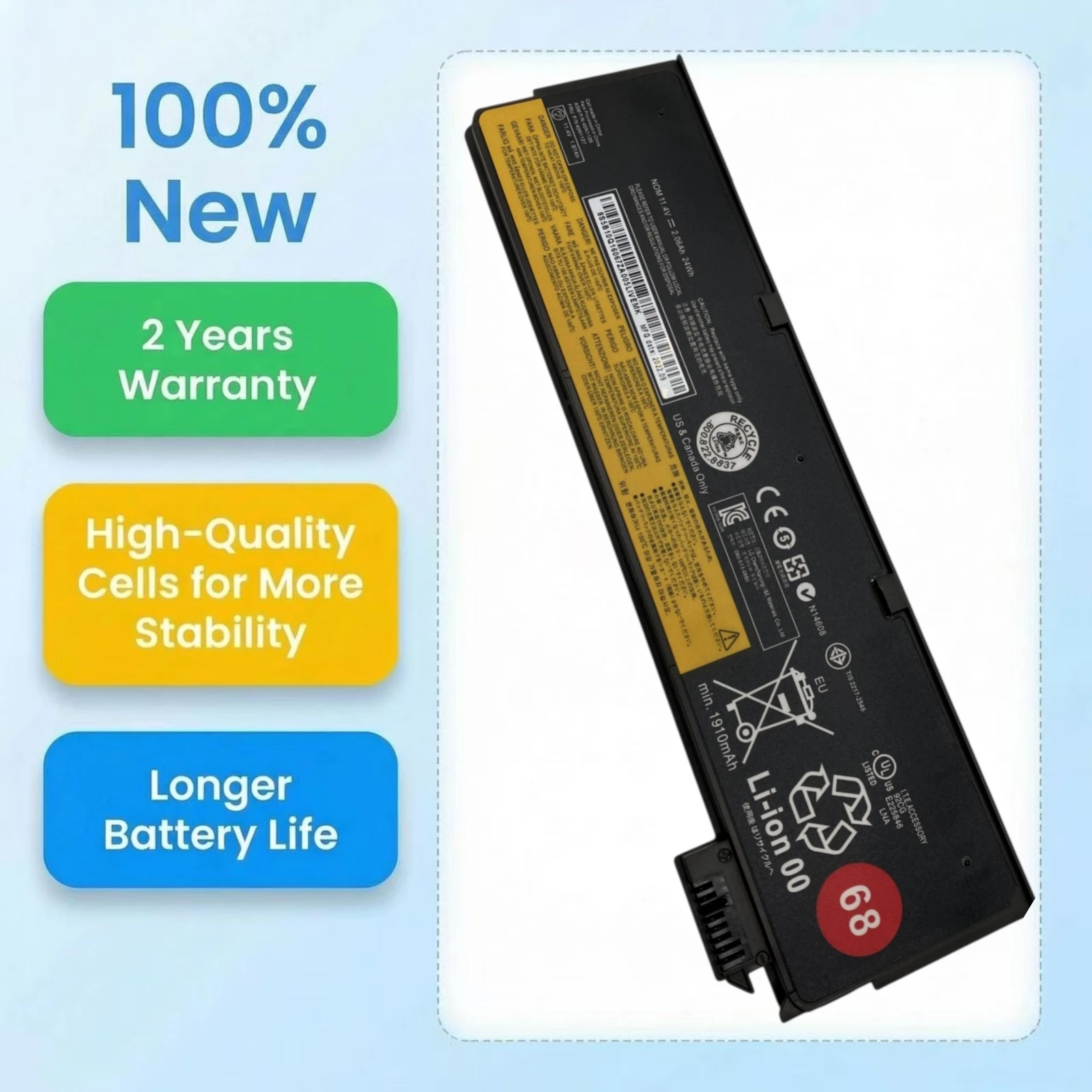 45N1125 45N1126 Laptop Battery For Lenovo ThinkPad X240 T440S T440 X250 T450S X260 S440 S540 L450 L470 45N1775 01AV460 45N1124