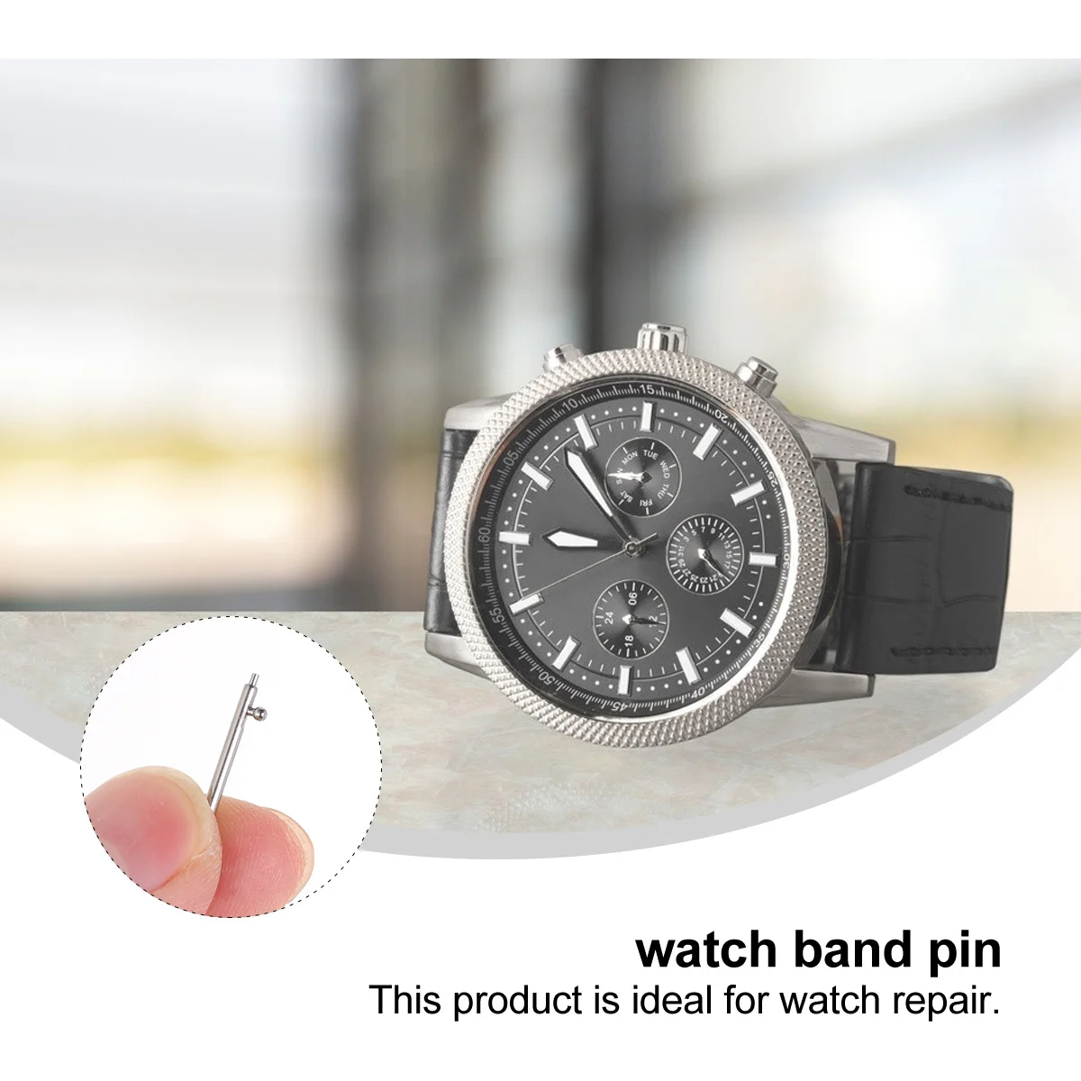20Pcs Stainless Steel Watch Band Pins Spring Bars Quick Release Tool Metal Strap Repair Link Removable Accessory