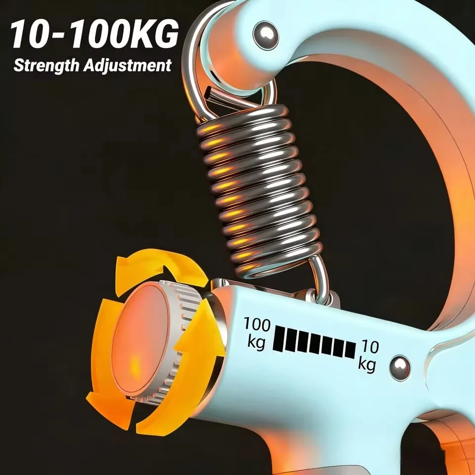 Verstellbarer Handgriff-Krafttrainer Komplettset mit Zähler, Handgelenk-, Unterarm- und Handtrainer für die Muskelstärkung – Detail 11