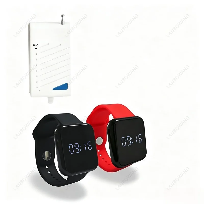 Wireless Audio Care Monitor Vibration Alert For Baby Cry Elderly Patient Calling Reminder