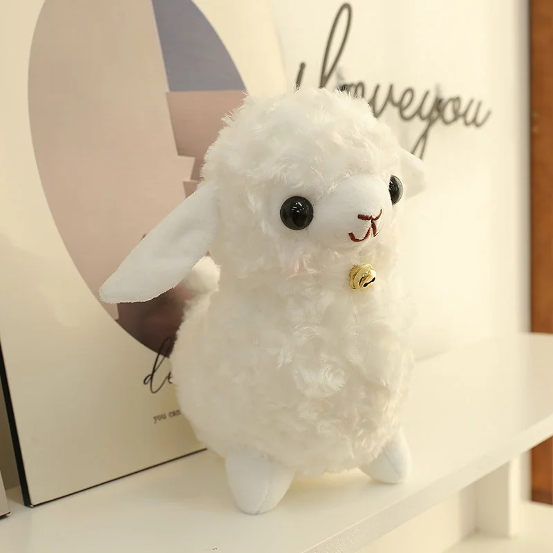 New Ultra Cute Realistic Baby Lamb Plush Toy Super Soft Fluffy Stuffed Animal Doll with Lifelike Details Kids Gift Wholesale