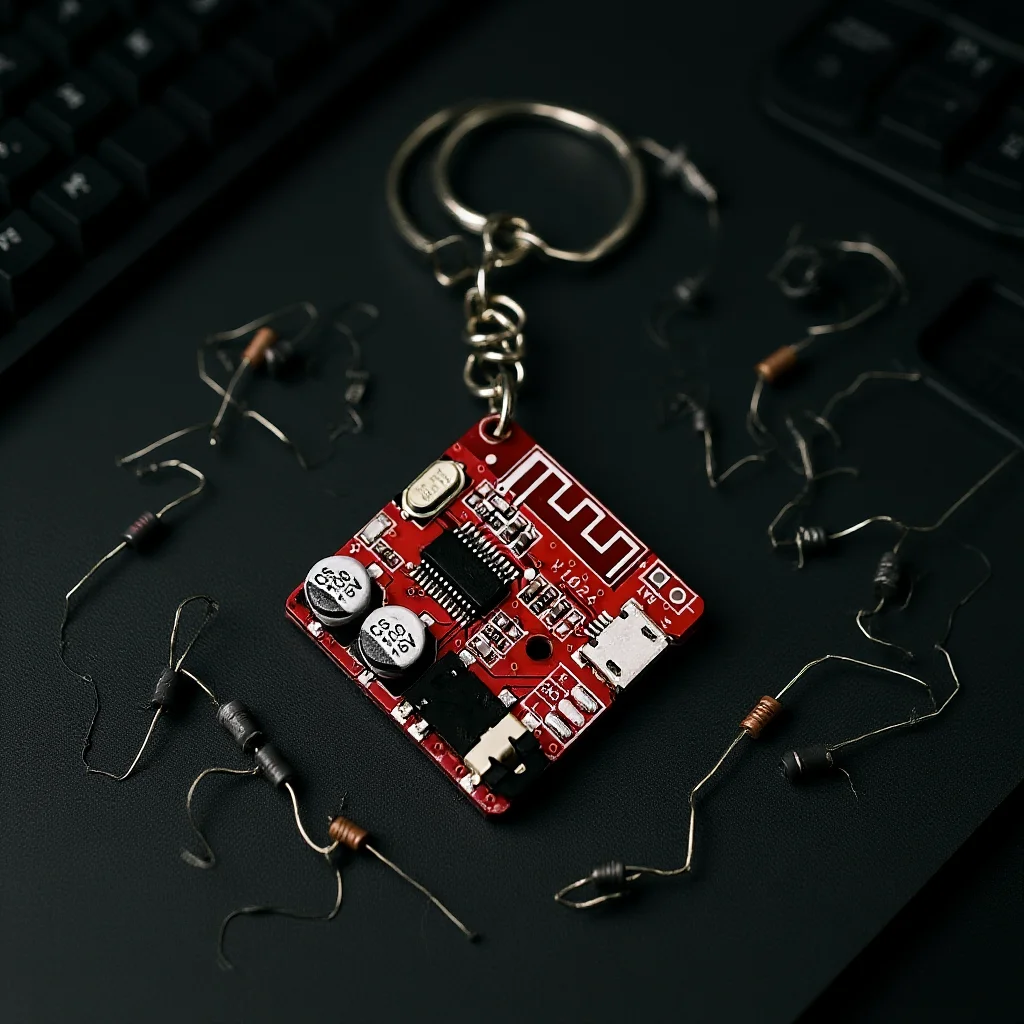 Tech Keychain Accessories - Keychain Personalized Circuit Board Keychain Tech
