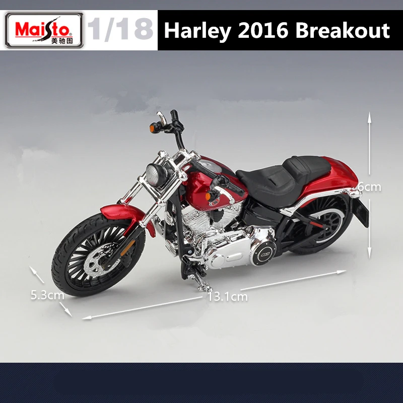 

Maisto 1:18 Harley Davidson 2016, модель мотоцикла из сплава, имитация литья под давлением металла, коллекция моделей мотоциклов, детские игрушки