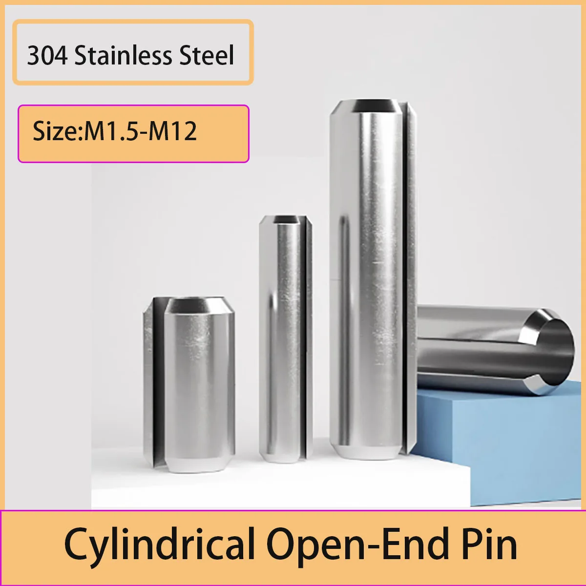 

Open Mouth Cylindrical Pin - Hollow Pin Shaft High Precision Industrial Fastener SizesM1.5-M12 Locating Positioning Pin