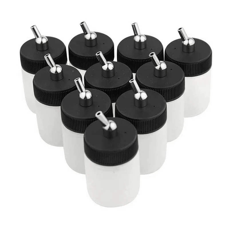 super-offerta-10-pezzi-di-flaconi-in-plastica-da-22cc-per-aerografo-a-doppia-azione-con-coperchio-di-aspirazione-standard-per-aerografi-a-sifone