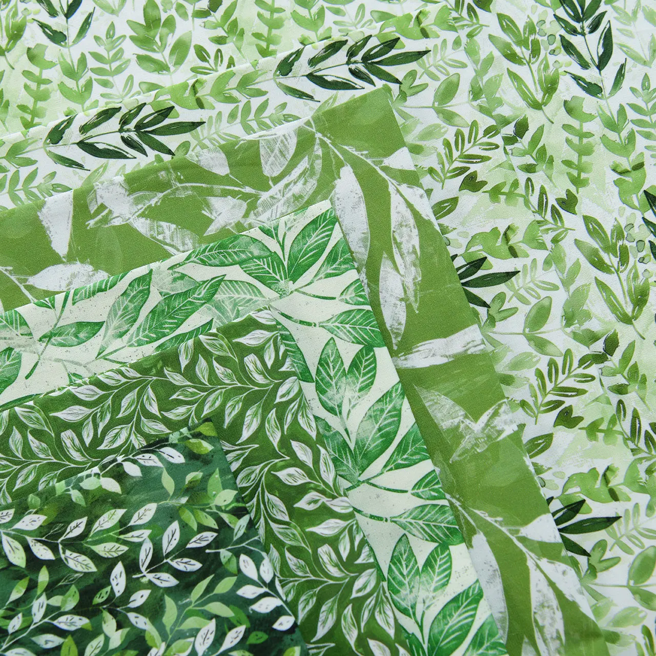 140x50cm 40s Reiner Baumwoll-Popeline-Stoff in Waldgrün mit Blättermotiv für DIY-Handarbeiten, Kleidung, Hemden, Kleider und Nähprojekte – Detail 25