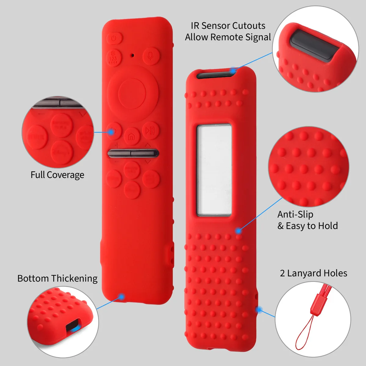 Full-Coverage Series Compatible with Samsung BN59-1455A TM2360E TM2361E BN59-01432A 01432J BN-01392B Remote Control Sil
