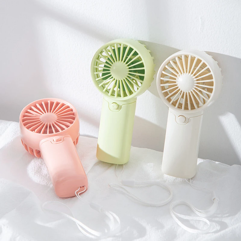 Portable Handheld Fan Small Cooling Fan Eyelash Eyelash Mute Cooler Handheld Fan Mini Rechargeable Desk Pocket Hand-held Fan