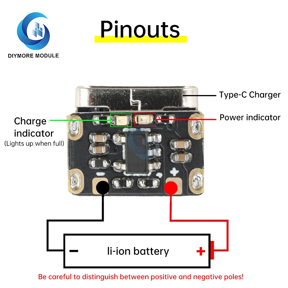 1-5 قطعة بطارية ليثيوم أيون صغيرة شحن الوسادة 3.7 فولت 4.2 فولت 18650 لوحة المفاتيح شحن لوحة الطاقة حماية نوع C وحدة الإدخال