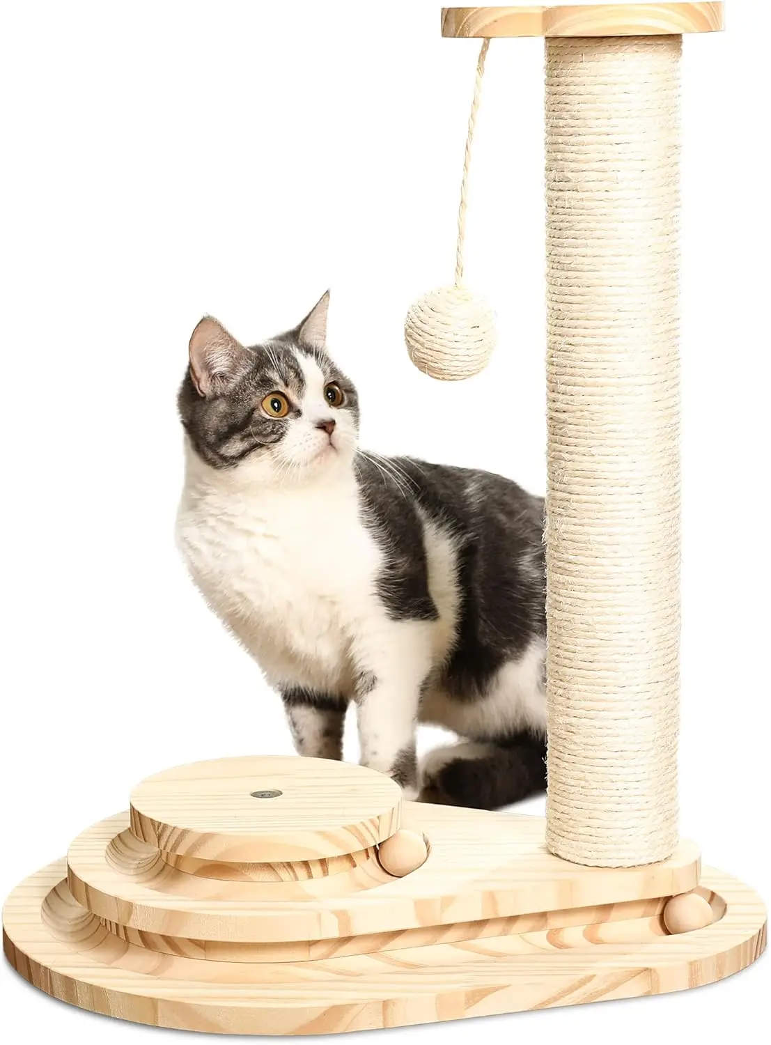 Made4Pets Cat Scratcher, Scratching Post for Indoor Cats with Stable Widen Base, 18.9