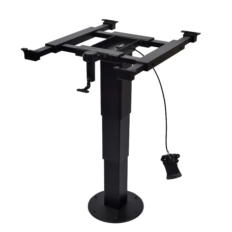 Wareda Aluminum Pneumatic Lift Black Lightweight Adjustable Telescopic Table Leg RV Boat 80kg Static Load