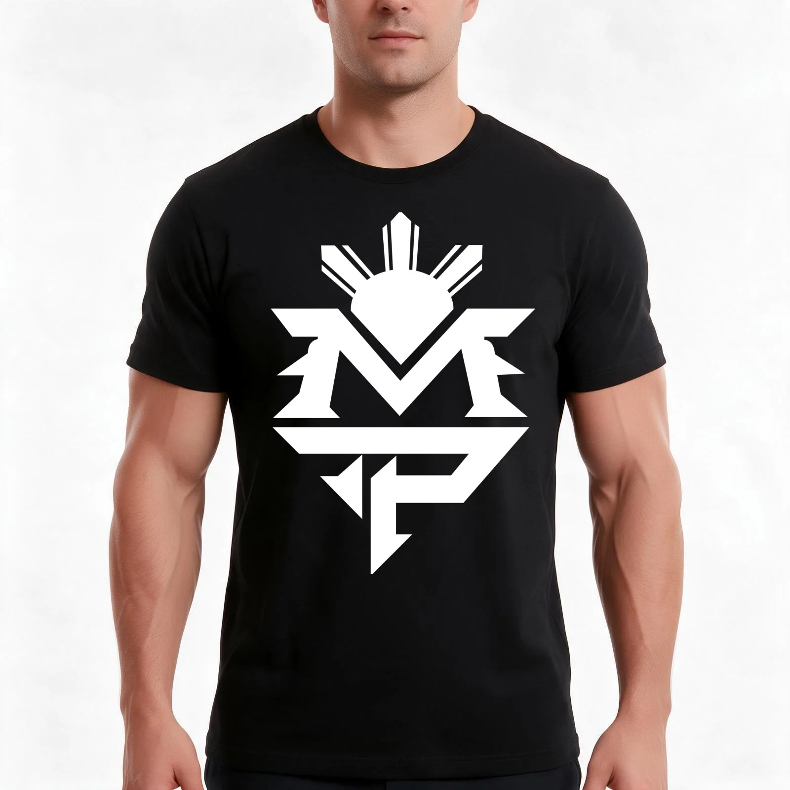 Manny MP Pacquiao Filipino Sun Flag T-Shirt, Summer Casual Cotton Tee, Oversized Streetwear Tops, Vintage Graphic Print