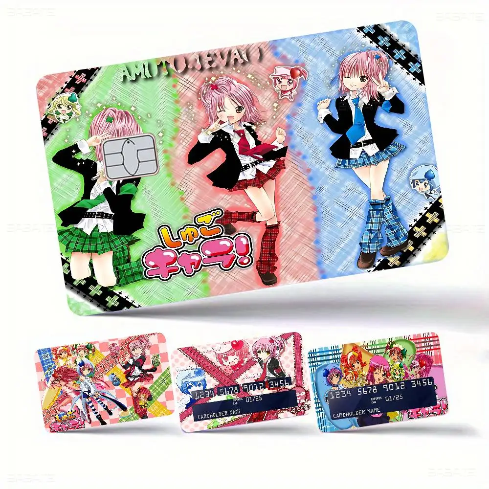 Shugo Chara Anime Anime Young Creidt Card Debit Card Sticker Film Case Front Tape For Small Big Chip No Chip
