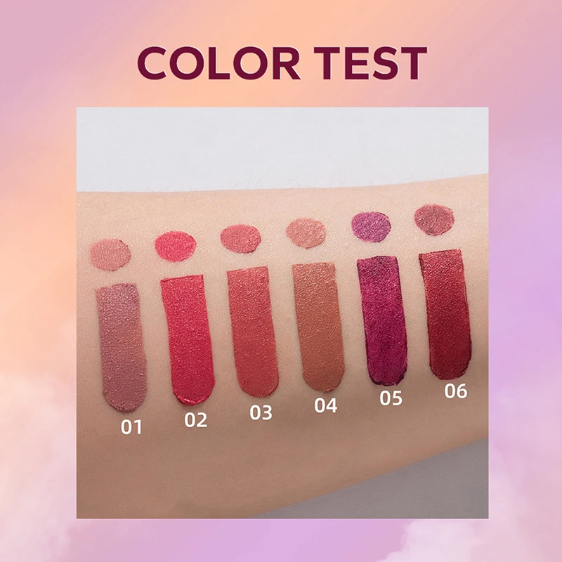 6 colori rossetto Lipliner doppia testa opaca antiaderente tazza durevole Non decolorante naturale tridimensionale rossetto Lipliner