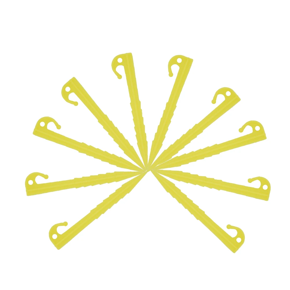 

10pcs Plastic Tent Pegs Durable Spike Hook Outdoor Awning Canopy Tent Stakes Pegs Nail for Camping Tent Tarp