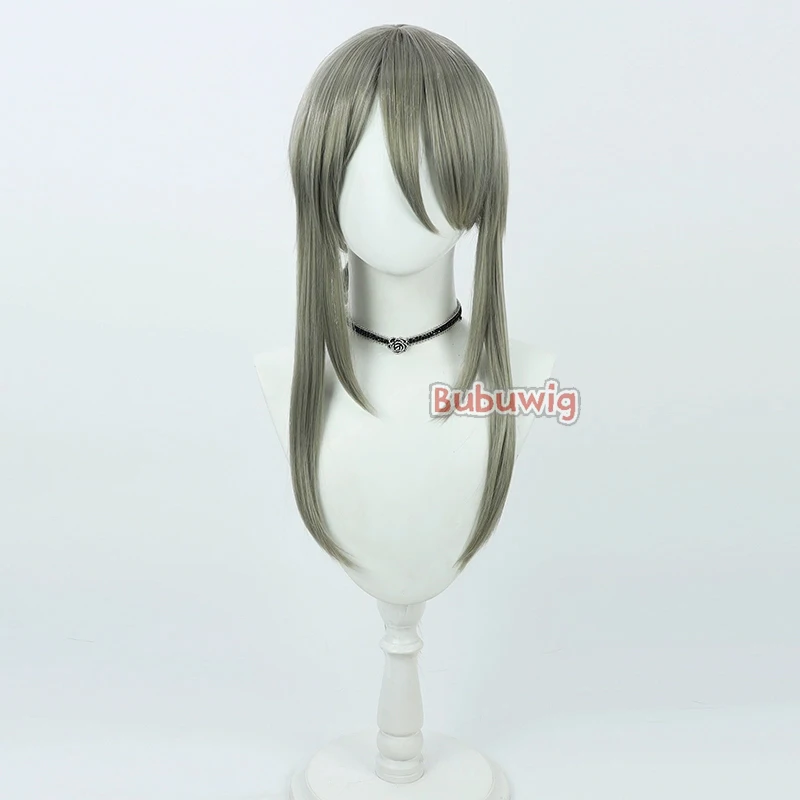 Bubuwig Synthetic Hair Konoe Mina Cosplay Wigs Blue Archive Konoe Mina 70cm Women Long Straight Dark Gray Cos Wig Heat Resistant