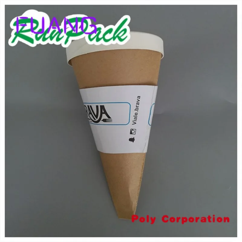 Runxing Spaghetti Pasta Cone Takeout Box Embalagem Bolo Embalagem Food Grade, Papel Kraft Descartável 2-3 Semanas 3-7 Dias Aceitar