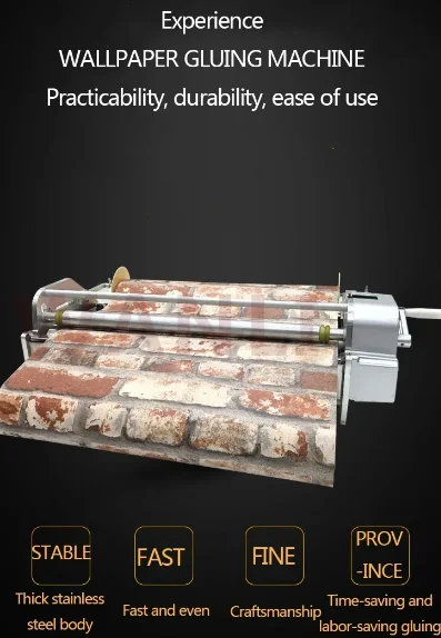 Upgrade Manual Wallpaper Sizing Machine Gluing Machine Stainless Steel Wallpaper Sizing And Brushing Machine