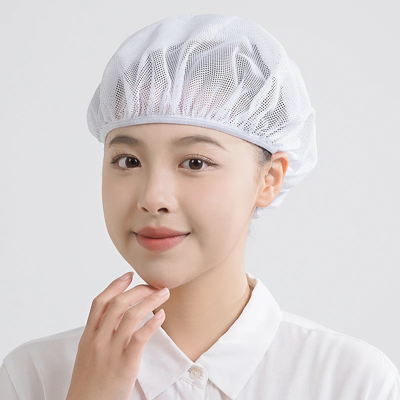 Bonnet de travail anti-poussière pour hommes et femmes, casquette en filet, usine alimentaire, atelier électronique, casquette respirante, se livrer à l'hygiène, cuisine