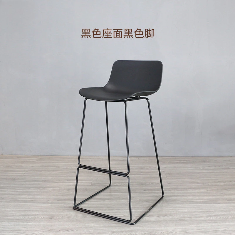 Nordic wrought iron  chair Casual dessert milk tea shop  chair Industrial style bar restaurant bar stool chair  bar stool