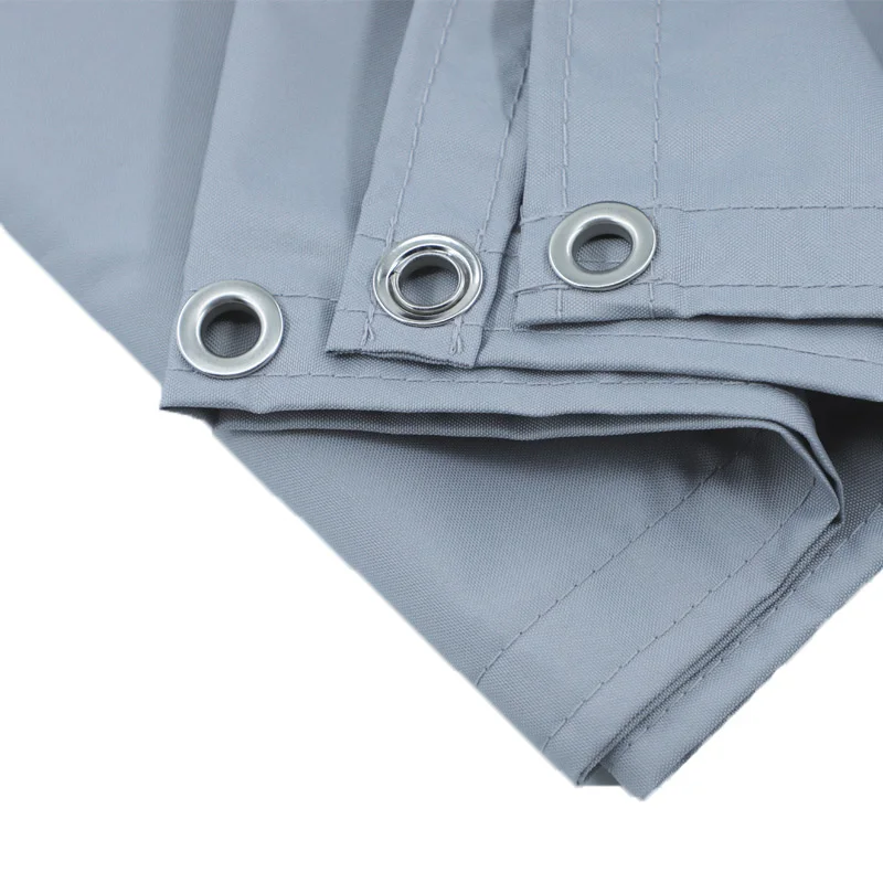 Grey Polyester Waterproof Balcony Privacy Screen Net Terrace Windproof Fencing Net Rainproof Sun Shading Sails Canopy